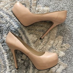 ALDO Leather Platform Pumps